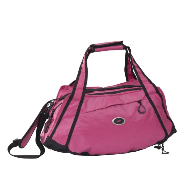 BOLSO DE DAMA NK-006 FUCSIA CON NEGRO