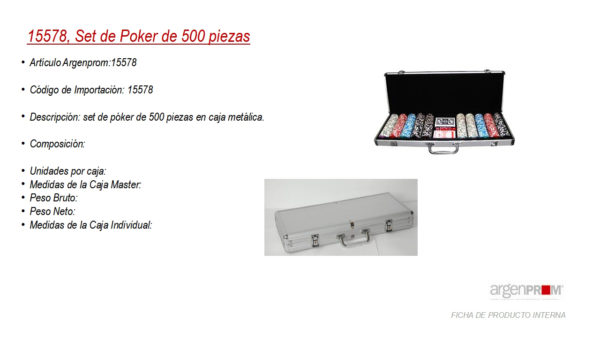 SET DE POKER  500 PIEZAS - Image 2