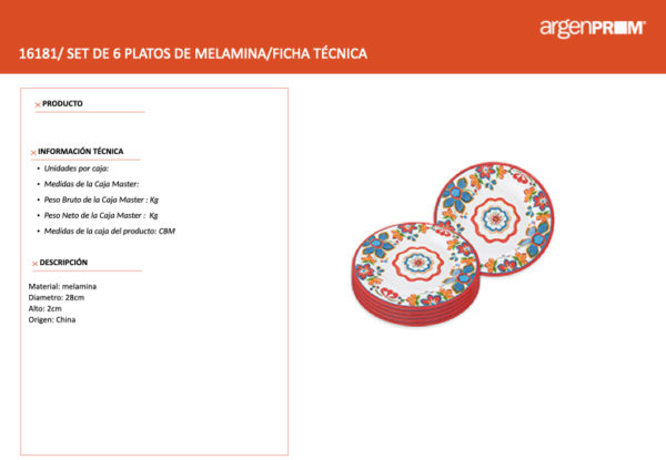 SET X6 PLATOS PLAYOS - Image 3