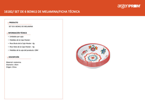 SET X6 PLATOS DE SOPA - Image 3