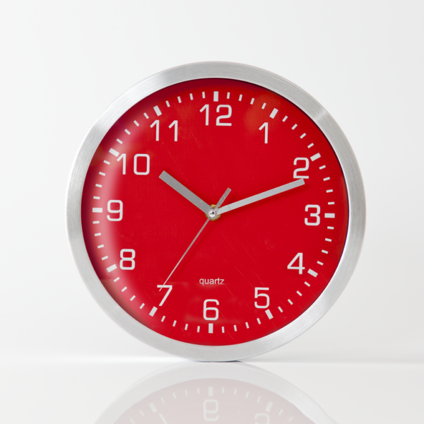 RELOJ DE PARED ROJO