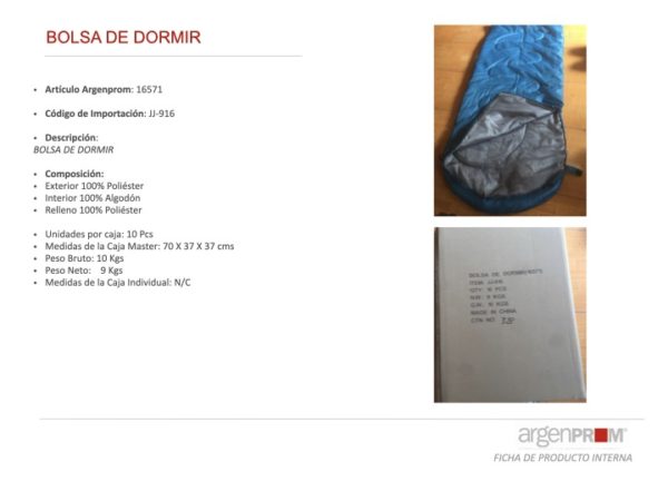 BOLSA DE DORMIR AZUL - Image 3