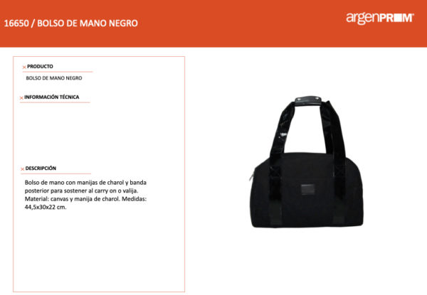 BOLSO DE MANO NEGRO - Image 3