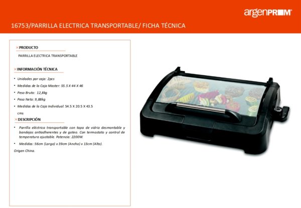 PARRILLA ELÉCTRICA TRANSPORTABLE - Image 8