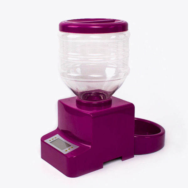 DISPENSER AUTOMATICO PARA MASCOTAS VIOLETA