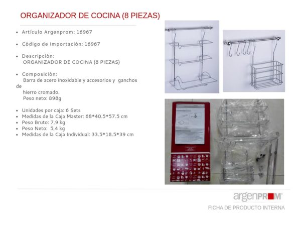 ORGANIZADOR DE COCINA DE 8 PIEZAS - Image 2