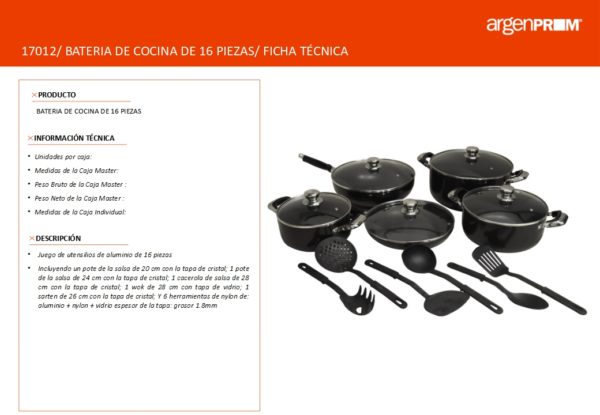 BATERIA DE 16 PIEZAS - Image 2