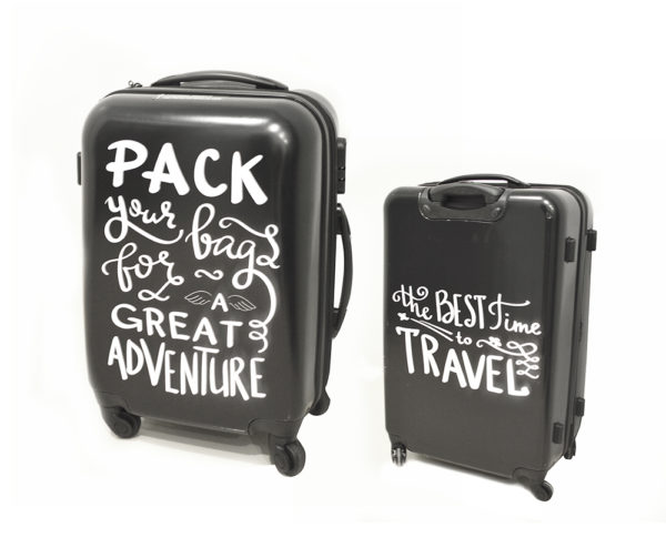 SET DE VALIJA Y CARRY ON LET´S GO TRAVEL 20´ 28´