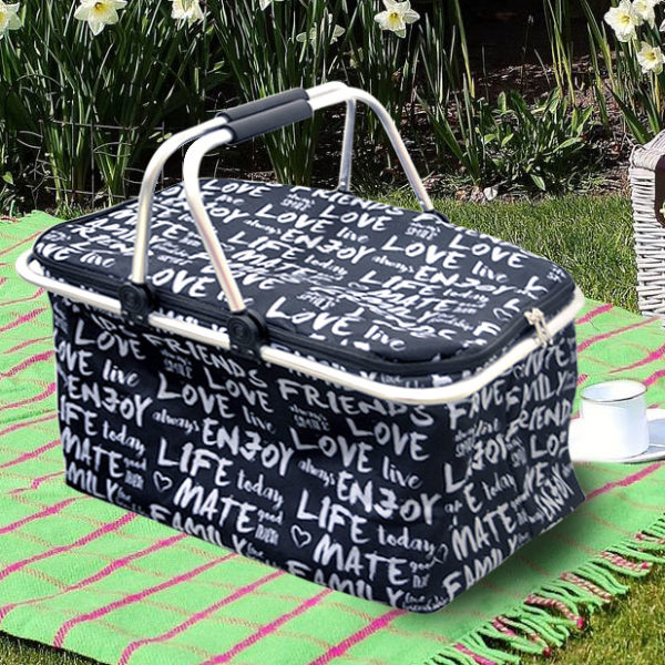 CANASTA DE PICNIC B&N CON COOLER (ENJOY/FRIENDS/LOVE)