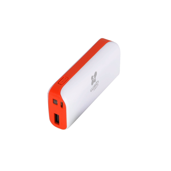 POWER BANK WASS ,4400MAH, WHITE+ORANGE