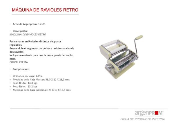 MAQUINA DE RAVIOLES RETRO CREMA - Image 5