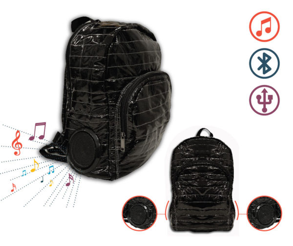 MOCHILA CON PARLANTES NEGRO - Image 2