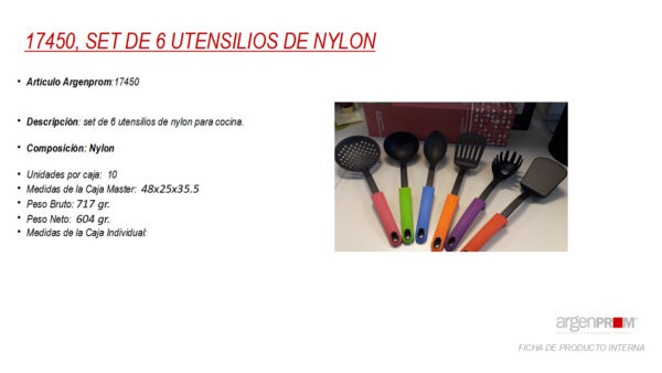 Set de 6 Utensilios de Nylon - Image 5