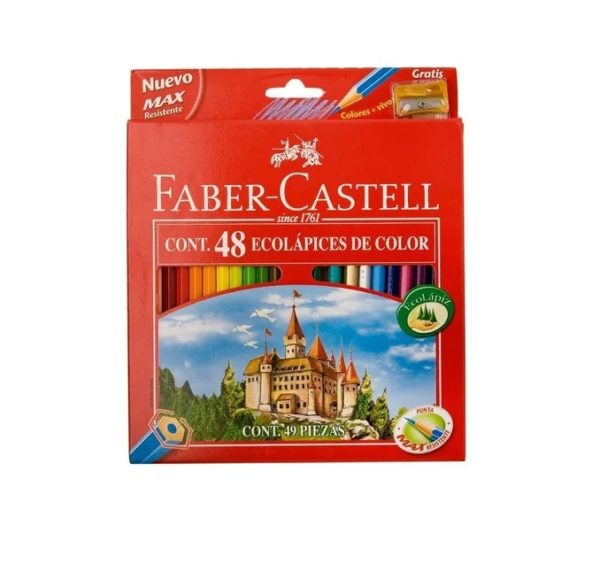 CAJA DE LAPICES DE COLORES FABER CASTEL X48