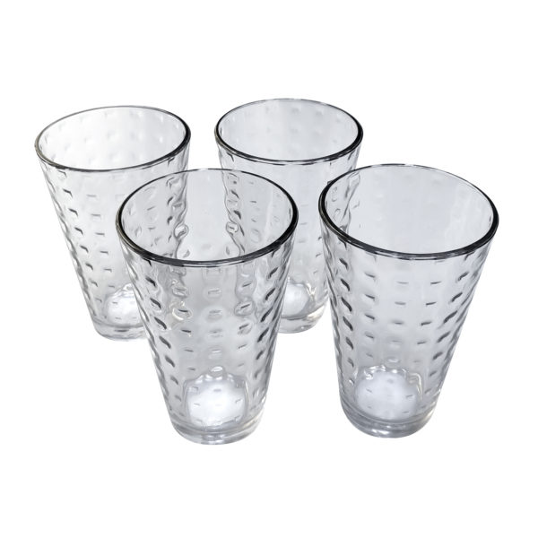 VASOS CONICO DE VIDRIO SET x 4 - Image 2