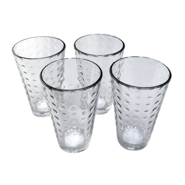 SET X4 VASOS CONICO DE VIDRIO - Image 3