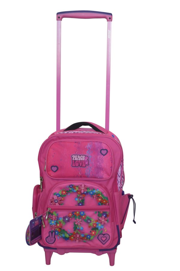 MOCHILA CON CARRO LOVE FUCSIA 94.81115