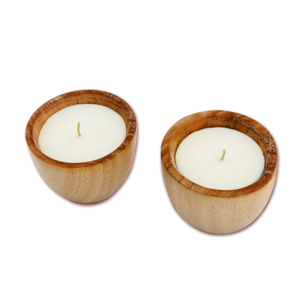 SET DE 2 VELAS DE CUENCO MOS008