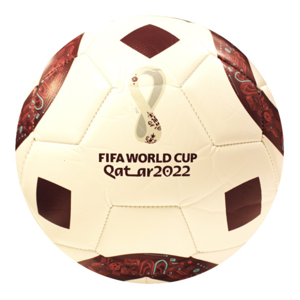 PELOTA OFICIAL FIFA QATAR TOP 2022 BLANCO/BORDO NRO 5