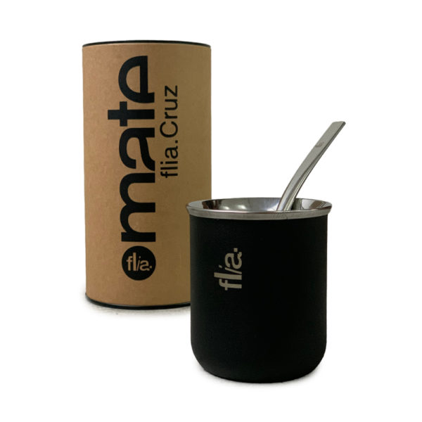 MATE DE ACERO INOXIDABLE NEGRO