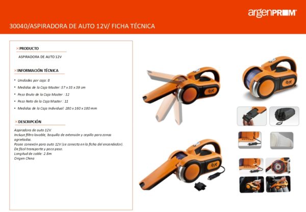 ASPIRADORA DE AUTO 12V - Image 2