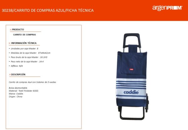 CARRITO DE COMPRAS AZUL