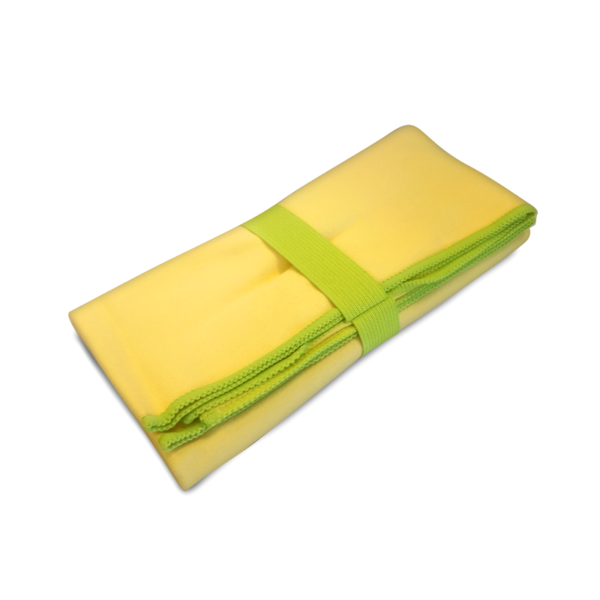 TOALLA DE MICROFIBRA 70X130CM AMARILLO Y VERDE