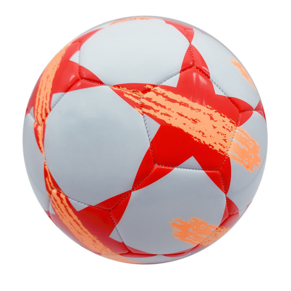 PELOTA DE FUTBOL ESTRELLAS ROJAS