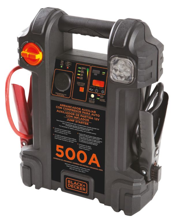 INFLADOR ARRANCADOR 450AMP 12V BLACK AND DECKER JS500CC-AR