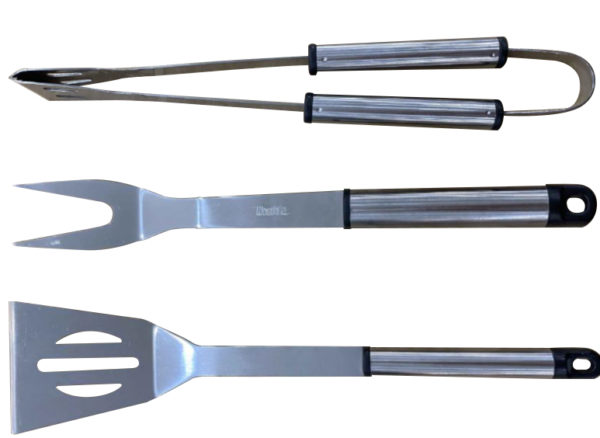 SET X 3 UTENSILIOS DE ASADO