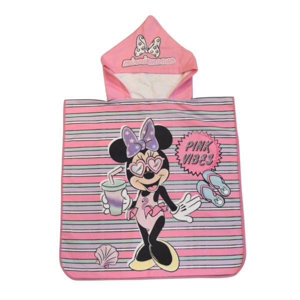 PONCHO DE MICROFIBRA 50X100CM MINNIE