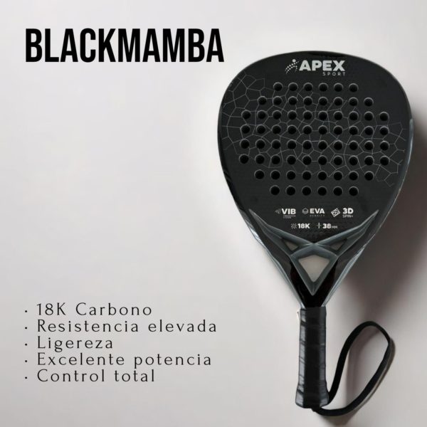 PALETA PADEL NEGRA BLACKMAMBA - Image 2